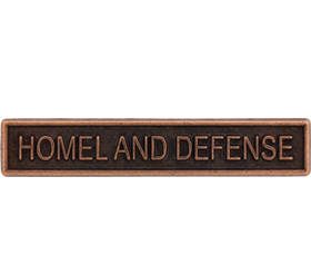 Bronze Homeland Defense Bar Ribbon Device
