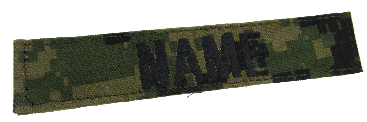 Digital Jungle Stalker Name Tape with Hook Fastener