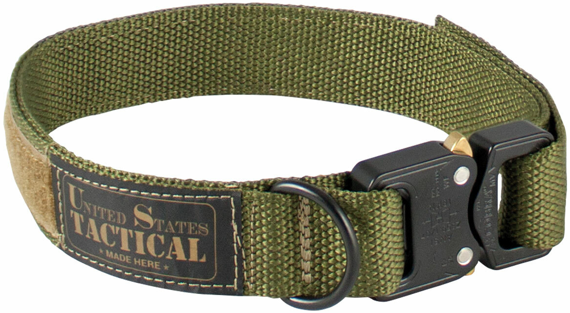 K-9 Tactical Dog Collar COBRA Buckle with Hook/Loop Fastener for N