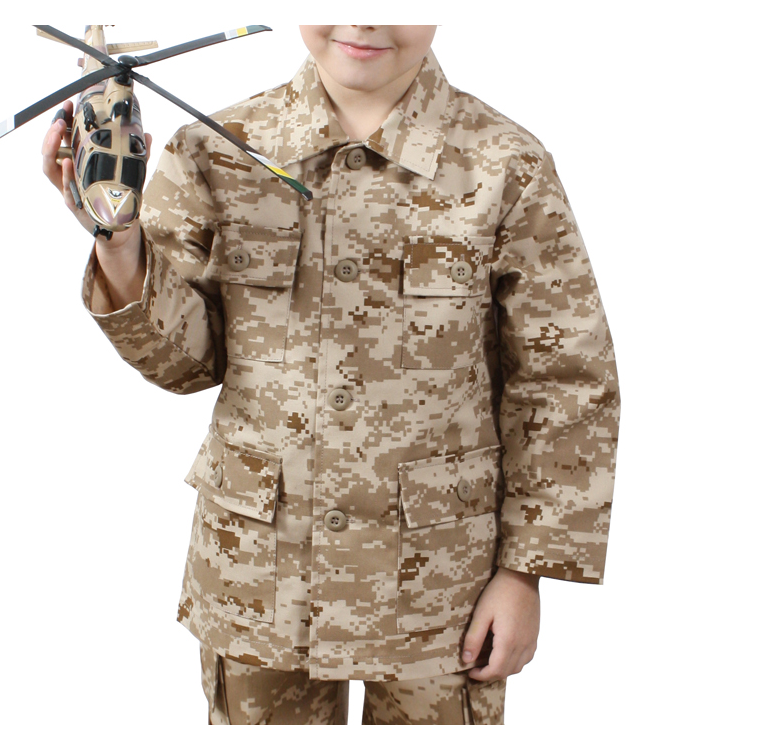 Kids Digital Camo BDU Shirt - DESERT DIGITAL