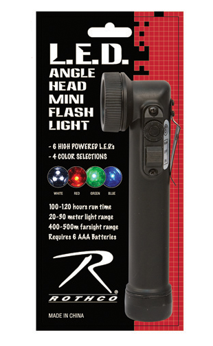 Rothco Mini LED Army Style Anglehead Flashlight
