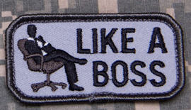CLEARANCE - Like a Boss Morale Patch - Mil-Spec Monkey