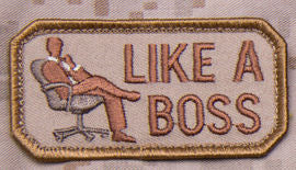 CLEARANCE - Like a Boss Morale Patch - Mil-Spec Monkey