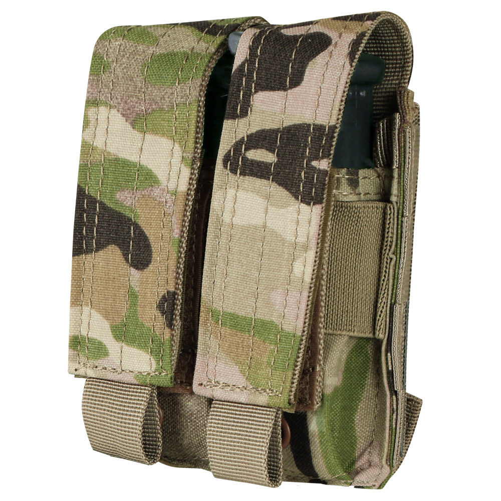 Condor Pistol Mag Pouch Double Multicam