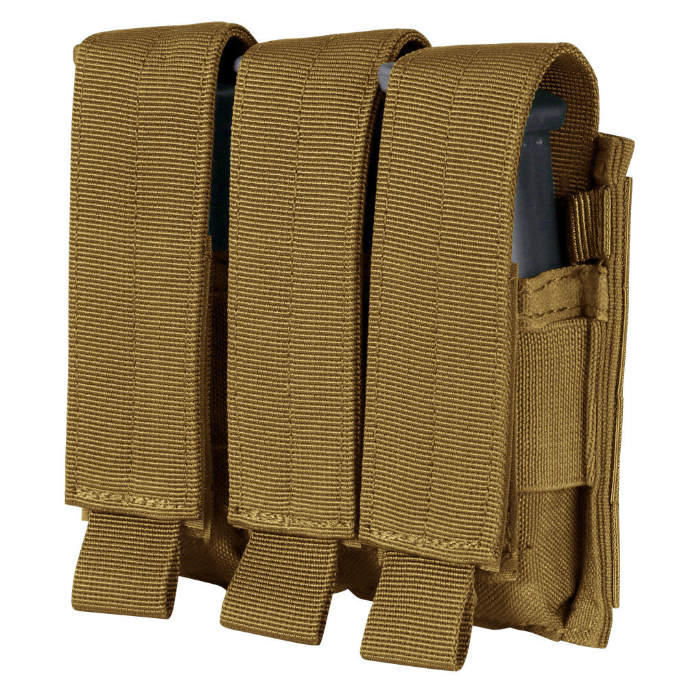 Condor Pistol Mag Pouch Triple Coyote Brown