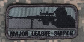 CLEARANCE - Major League Sniper Morale Patch - Mil-Spec Monkey