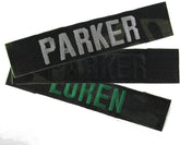 Multicam Black Name Tape with Hook Fastener - Fabric Material