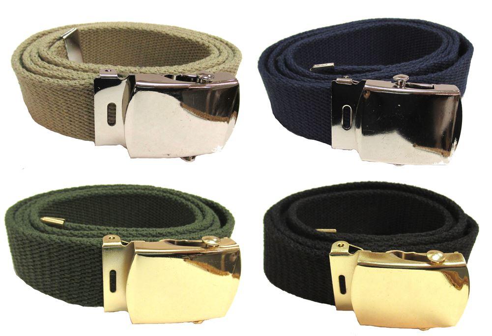 Military Web Belt with Closed Buckle