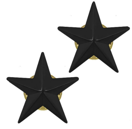 Rear Admiral - U.S. Navy Black Metal Pin-On Rank