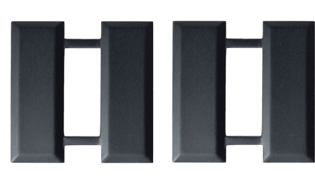 U.S. Army Black Metal Pin On Rank - Pair