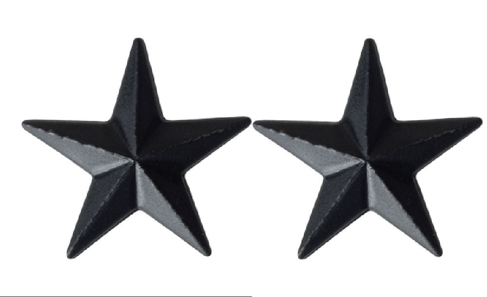 U.S. Army Black Metal Pin On Rank - Pair