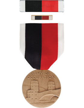 Occupation World War II Full Size Medal Box Set with Lapel Pin