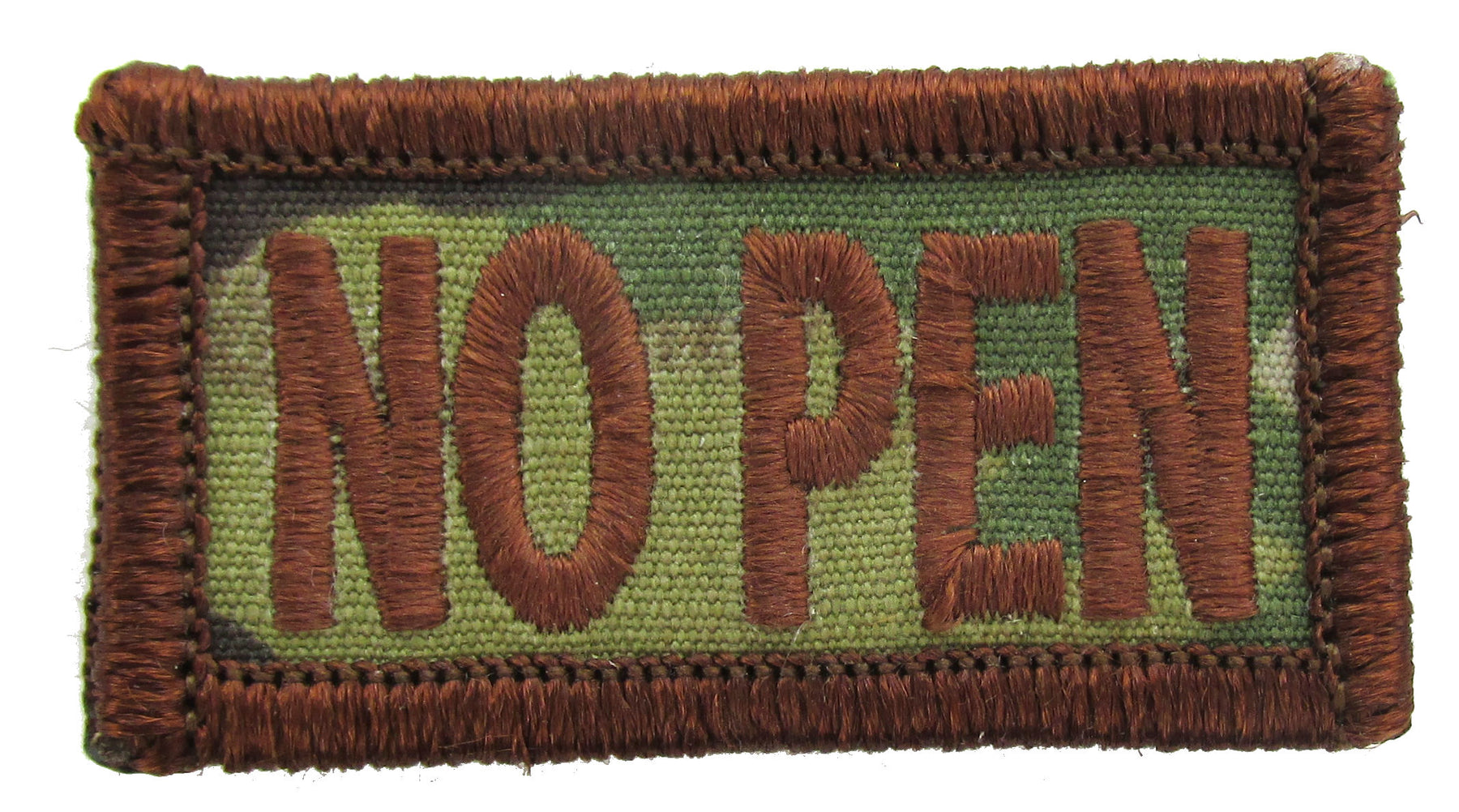 Embroidered OCP Blood Type Patches 1x2 Inch - Black or Spice Brown