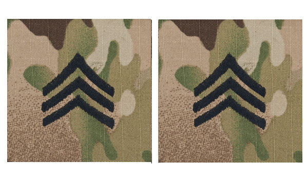 CLEARANCE 7 COLOR OCP - Army Sew-On Patrol Cap Rank (PAIR)
