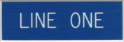 Engraved Name Plate - One Line