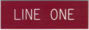 Engraved Name Plate - One Line