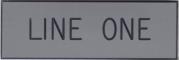 Engraved Name Plate - One Line
