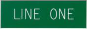 Engraved Name Plate - One Line