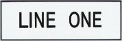 Engraved Name Plate - One Line