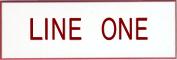 Engraved Name Plate - One Line