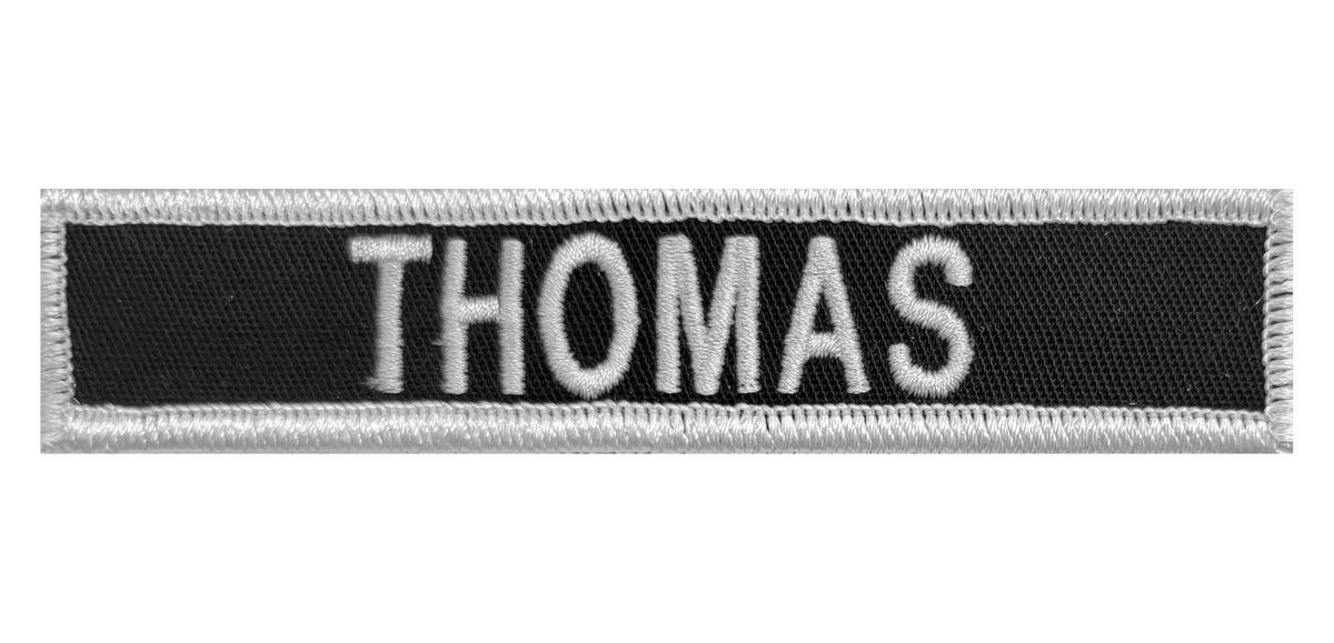 Over Locking Border Name Tape with Hook Fastener