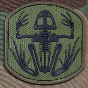 Frog Skeleton Morale Patch PVC - Mil-Spec Monkey
