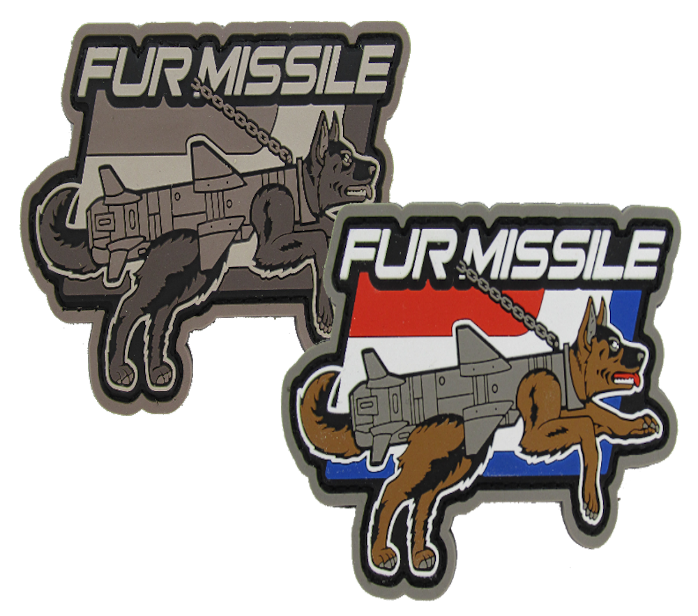 Fur Missle Morale Patch PVC - Mil-Spec Monkey