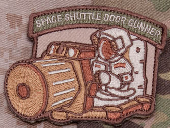 Space Shuttle Door Gunner Morale Patch - Mil-Spec Monkey