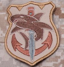 Tac Shark Morale Patch - Hook Fastener