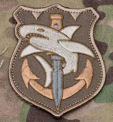 Tac Shark Morale Patch - Hook Fastener