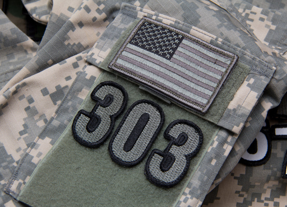 CLEARANCE - Tactical Numbers Patches with Hook Fastener