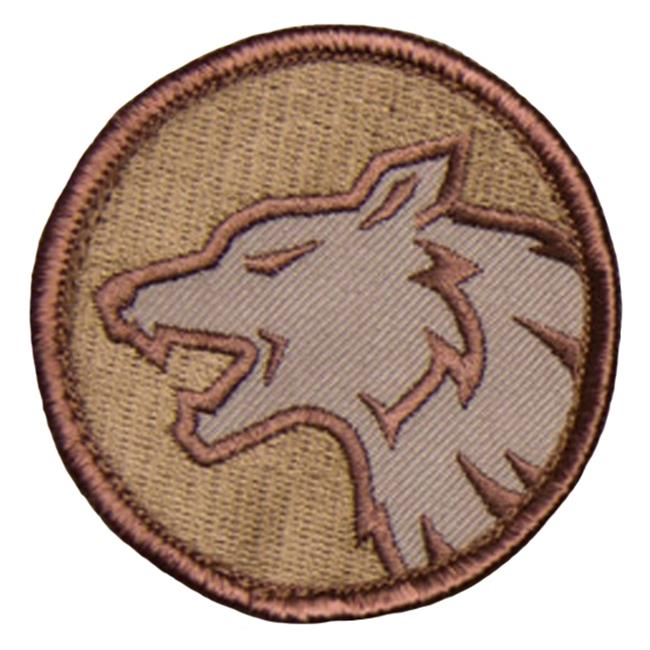 Wolf Head Patch - Hook Fastener