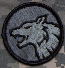Wolf Head Patch - Hook Fastener