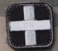 CLEARANCE - Medic Square Patch - with Hook Fastener