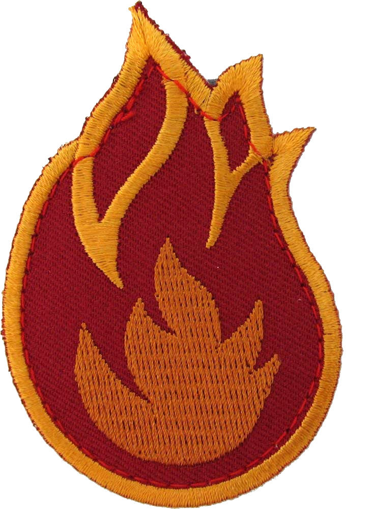 Fireball Morale Patch - Hook Fastener