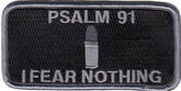 I Fear Nothing Psalm 91 Bullet Morale Patch - Various Colors