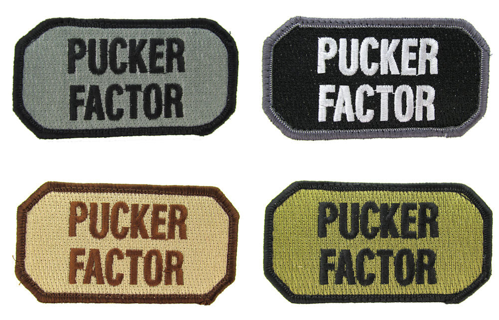 PUCKER FACTOR Morale Patch - Various Colors