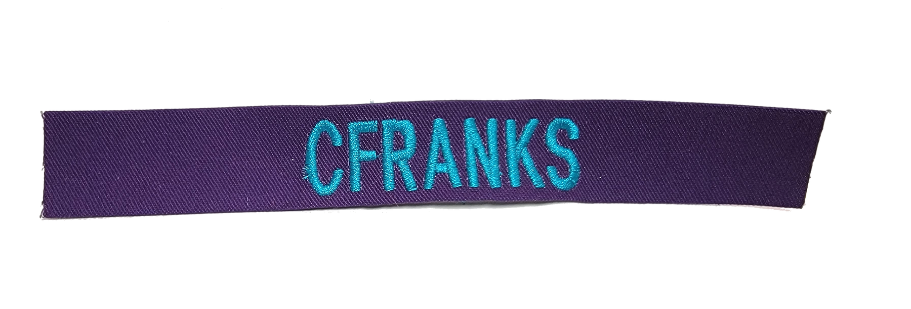 Purple Name Tape - SEW ON - Fabric Material