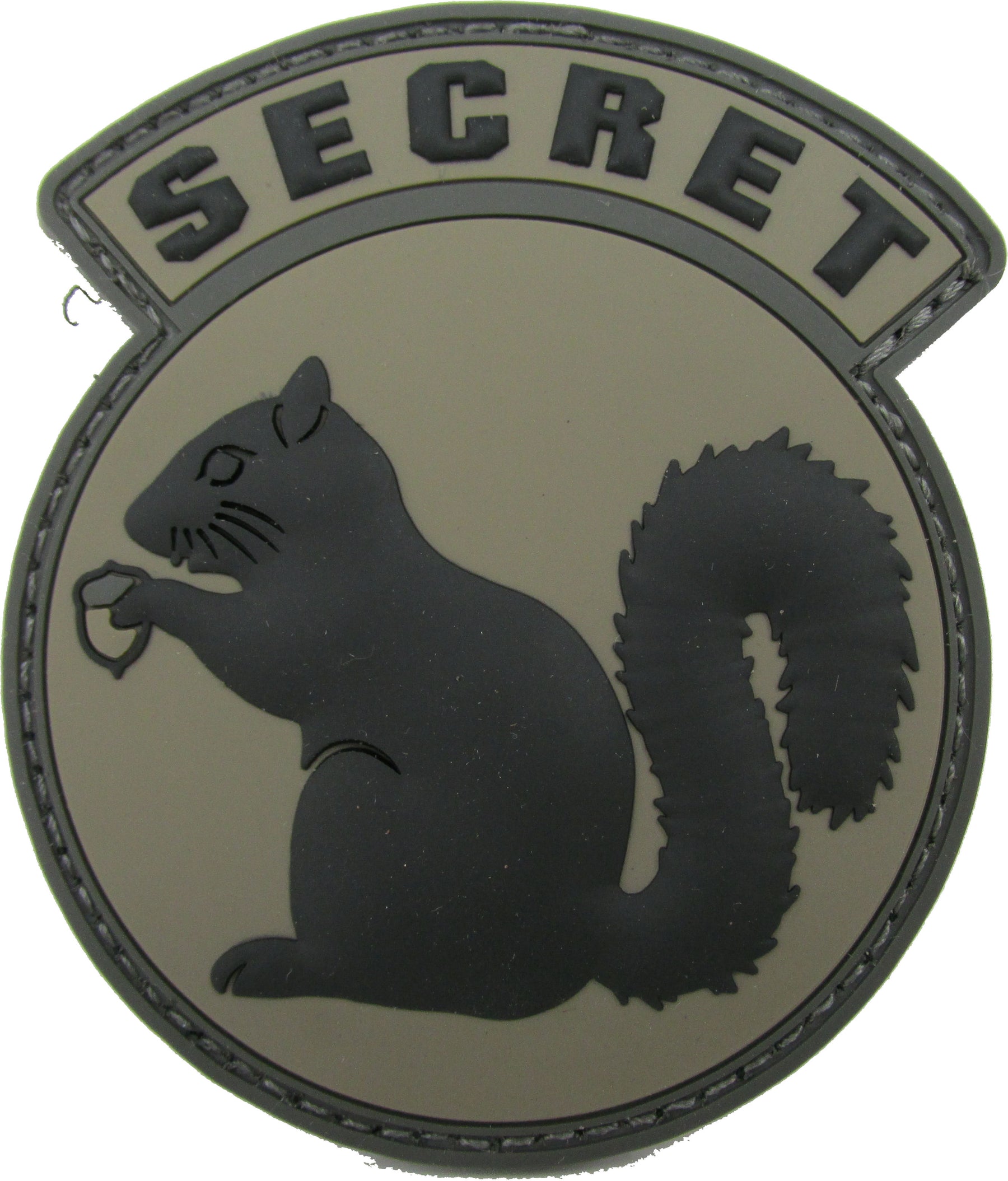 Secret Squirrel Patch - PVC with Hook Fastener