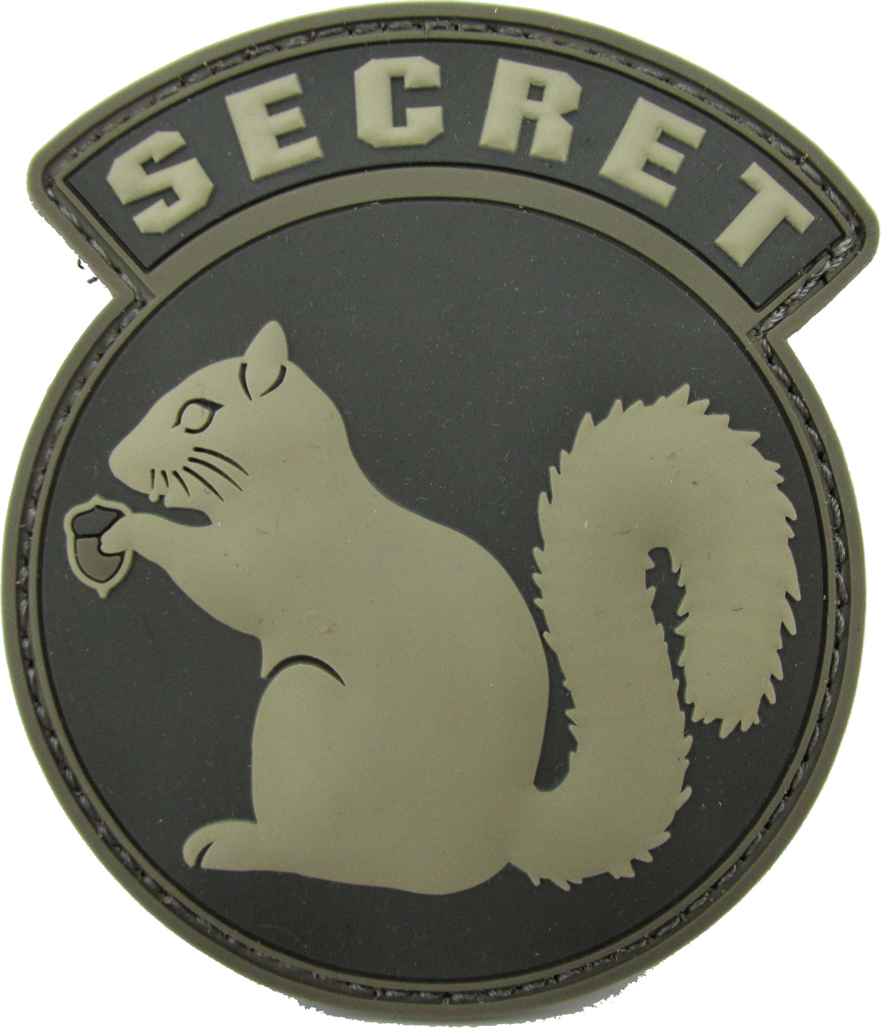 Secret Squirrel Patch - PVC with Hook Fastener