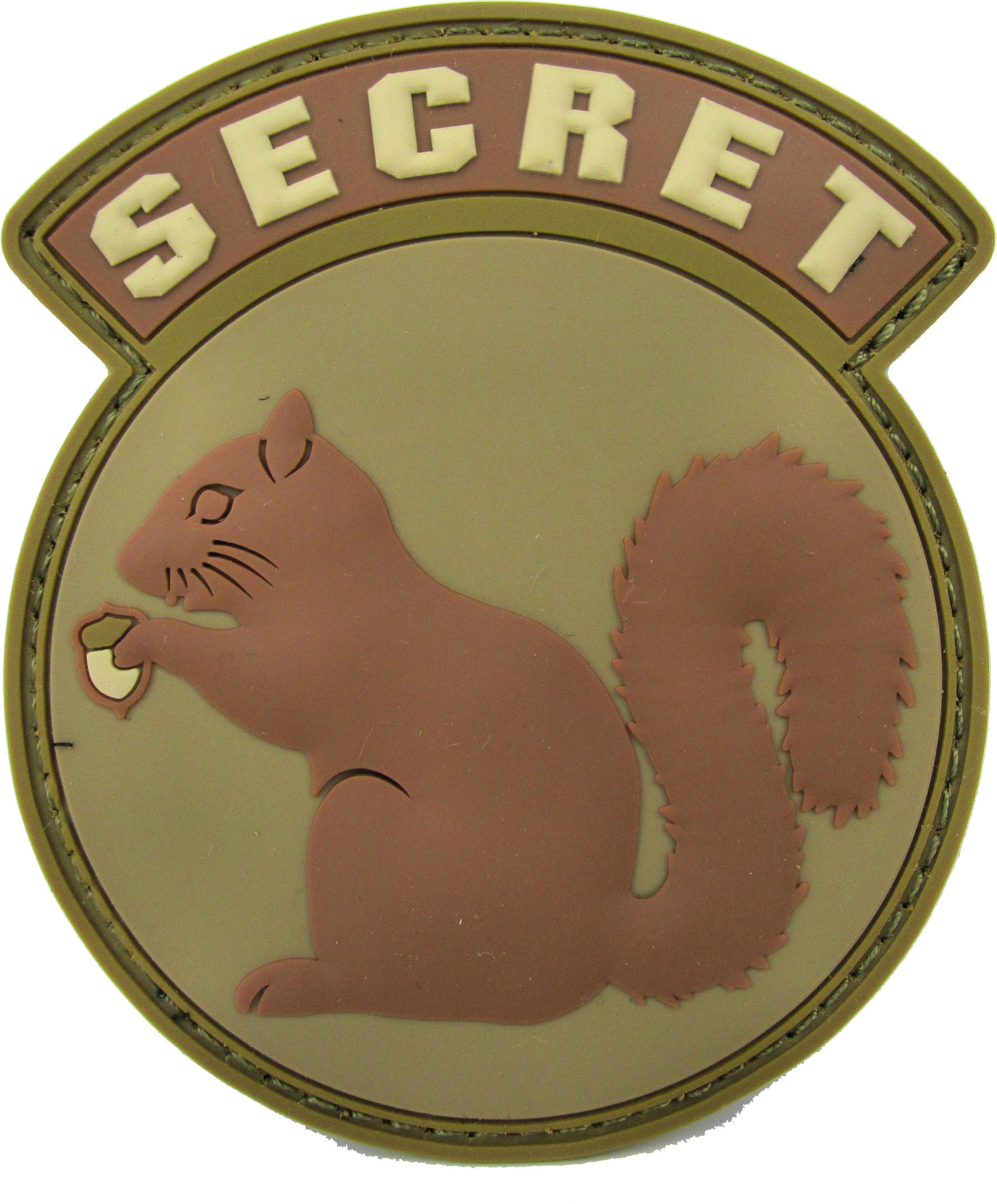 Secret Squirrel Patch - PVC with Hook Fastener