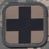 Medic Square Patch - PVC with Hook Fastener