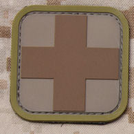 Medic Square Patch - PVC with Hook Fastener
