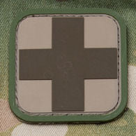 Medic Square Patch - PVC with Hook Fastener