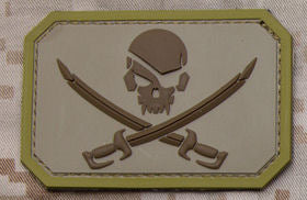 Pirate Skull Flag Morale Patch PVC - Mil-Spec Monkey