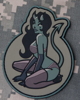 Devil Girl Morale Patch PVC - Mil-Spec Monkey