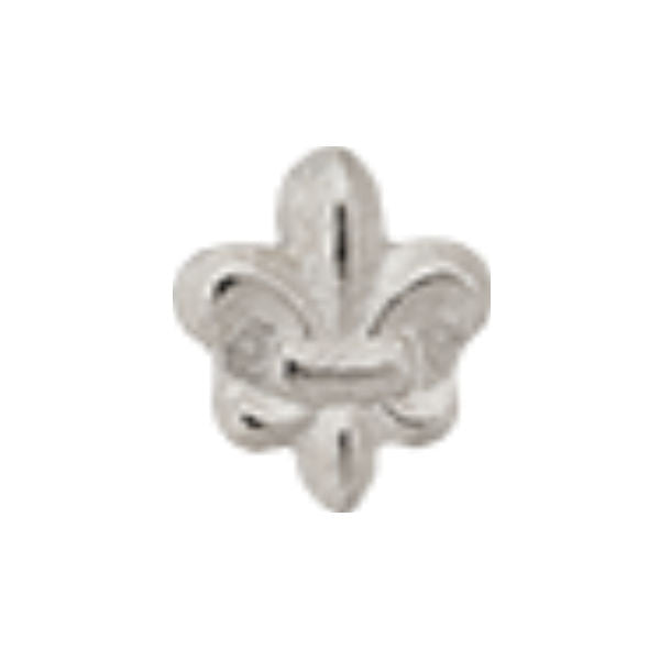 Ribbon Device - Silver Fleur-De-Les