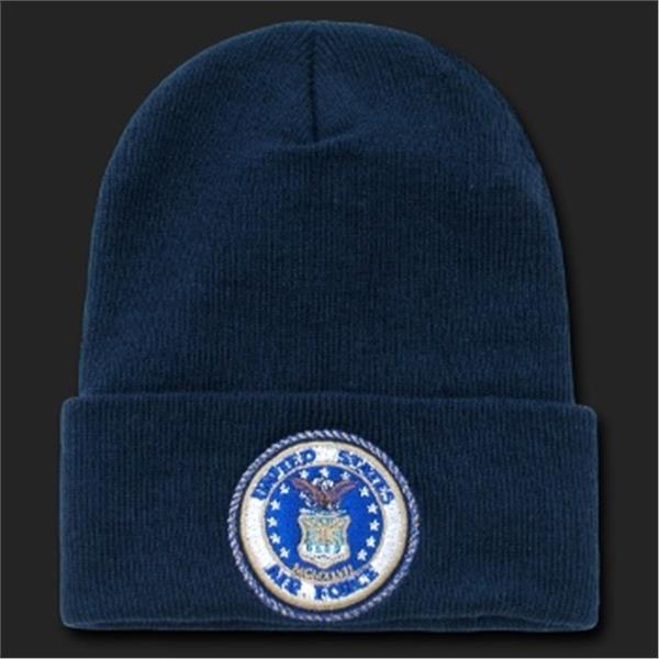 CLEARANCE - Embroidered Knit Beanie Cap with Cuff