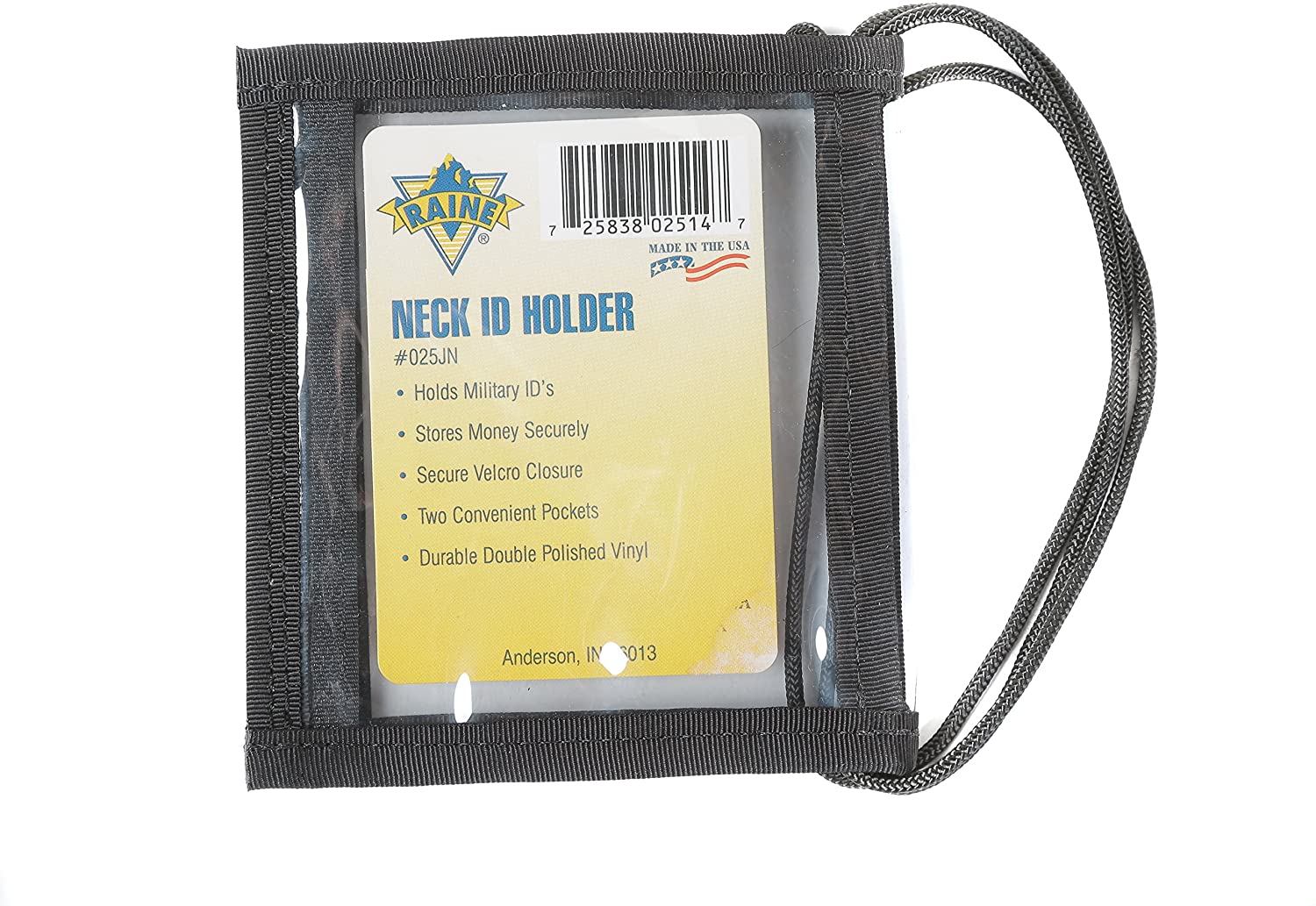 Zippered Neck ID Holder