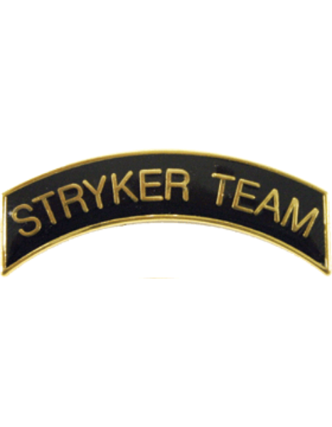 ROTC Metal Arc Tab STRYKER TEAM
